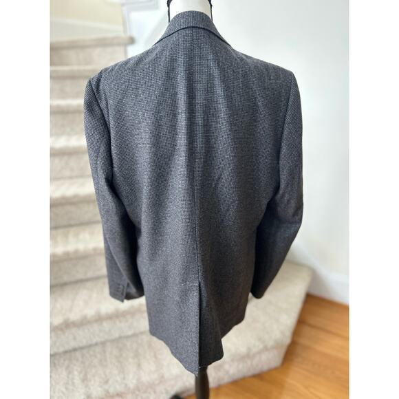 Jigsaw Grey/Black Micro Houndstooth Virgin Wool Blazer - Picture 3 of 10